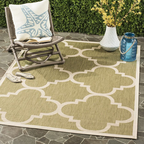 Safavieh Courtyard Cy6243 - 244 Green / Beige Rugs - Safavieh - cy6243 - 244 - 2