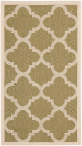Safavieh Courtyard Cy6243 - 244 Green / Beige Rugs - Safavieh - cy6243 - 244 - 5r