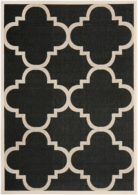 Safavieh Courtyard Cy6243 - 266 Black / Beige Rugs - Safavieh - cy6243 - 266 - 2