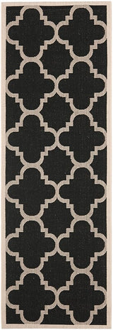 Safavieh Courtyard Cy6243 - 266 Black / Beige Rugs - Safavieh - cy6243 - 266 - 27