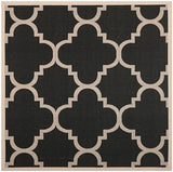 Safavieh Courtyard Cy6243 - 266 Black / Beige Rugs - Safavieh - cy6243 - 266 - 4sq