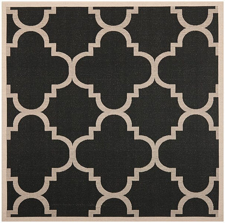 Safavieh Courtyard Cy6243 - 266 Black / Beige Rugs - Safavieh - cy6243 - 266 - 4sq