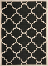 Safavieh Courtyard Cy6243 - 266 Black / Beige Rugs - Safavieh - cy6243 - 266 - 5r
