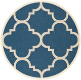 Safavieh Courtyard Cy6243 - 268 Navy / Beige Rugs - Safavieh - cy6243 - 268 - 5r
