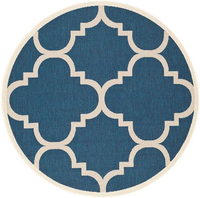 Safavieh Courtyard Cy6243 - 268 Navy / Beige Rugs - Safavieh - cy6243 - 268 - 5r