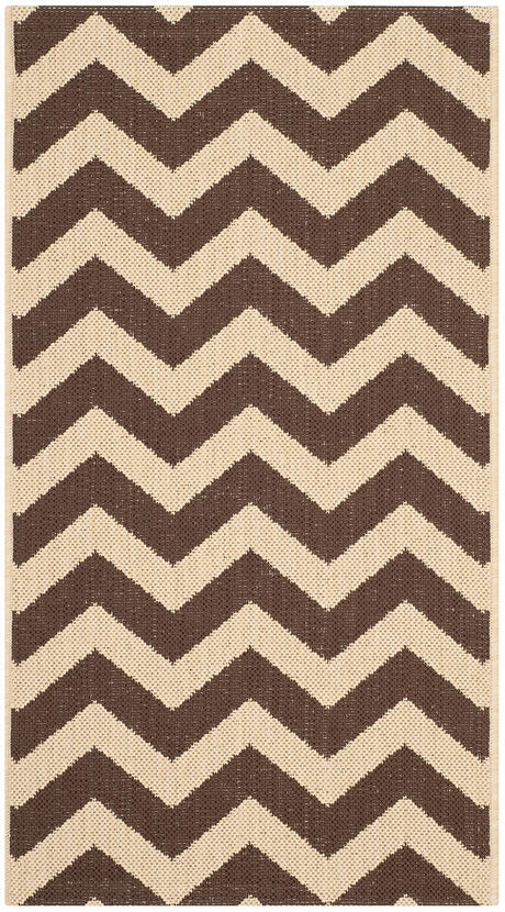 Safavieh Courtyard Cy6244 - 204 Dark Brown Rugs - Safavieh - cy6244 - 204 - 5r