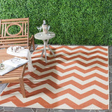 Safavieh Courtyard Cy6244 - 241 Terracotta / Beige Rugs - Safavieh - cy6244 - 241 - 2