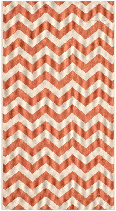 Safavieh Courtyard Cy6244 - 241 Terracotta / Beige Rugs - Safavieh - cy6244 - 241 - 8r