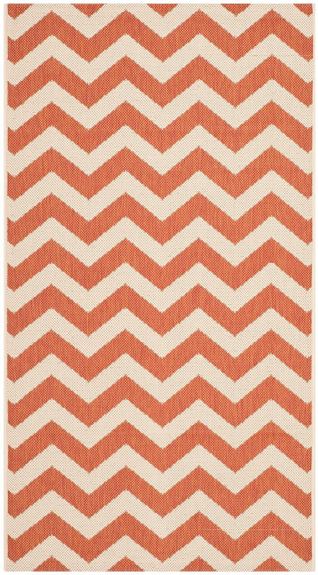 Safavieh Courtyard Cy6244 - 241 Terracotta / Beige Rugs - Safavieh - cy6244 - 241 - 8r