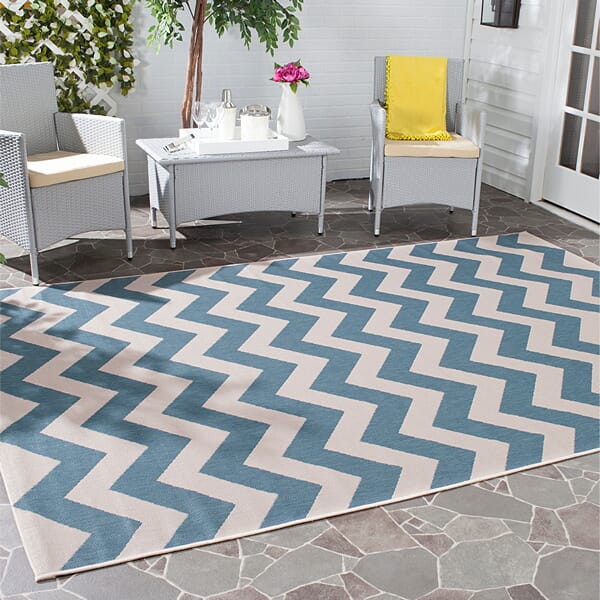 Safavieh Courtyard Cy6244 - 243 Blue / Beige Rugs - Safavieh - cy6244 - 243 - 2