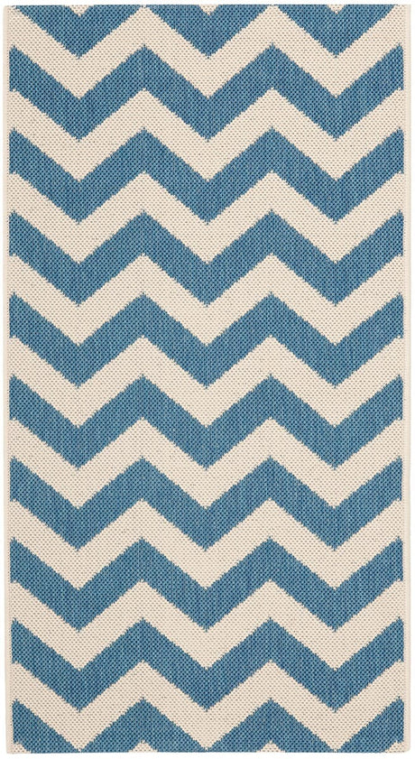 Safavieh Courtyard Cy6244 - 243 Blue / Beige Rugs - Safavieh - cy6244 - 243 - 4r