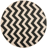 Safavieh Courtyard Cy6244 - 256 Black / Beige Rugs - Safavieh - cy6244 - 256 - 5r