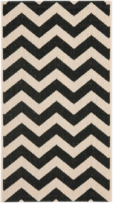 Safavieh Courtyard Cy6244 - 256 Black / Beige Rugs - Safavieh - cy6244 - 256 - 5r