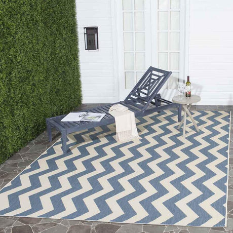 Safavieh Courtyard Cy6245 - 243 Blue / Beige Rugs - Safavieh - cy6245 - 243 - 2