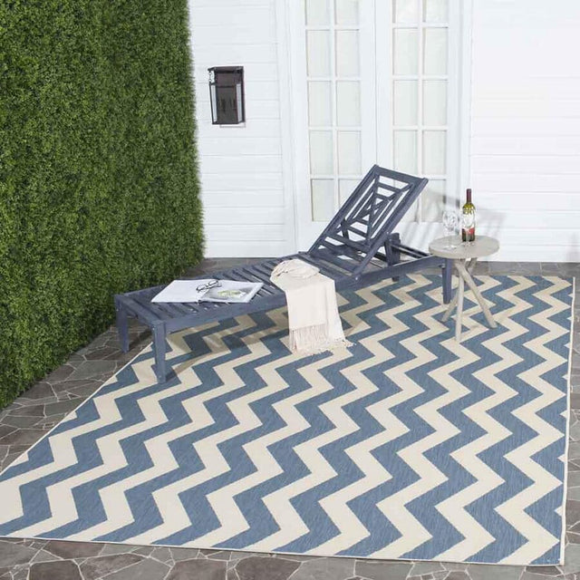 Safavieh Courtyard Cy6245 - 243 Blue / Beige Rugs - Safavieh - cy6245 - 243 - 2