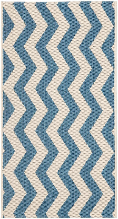 Safavieh Courtyard Cy6245 - 243 Blue / Beige Rugs - Safavieh - cy6245 - 243 - 4r