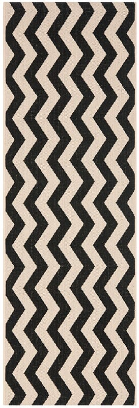 Safavieh Courtyard Cy6245 - 256 Black / Beige Rugs - Safavieh - cy6245 - 256 - 27