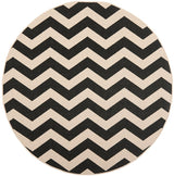 Safavieh Courtyard Cy6245 - 256 Black / Beige Rugs - Safavieh - cy6245 - 256 - 4r