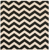 Safavieh Courtyard Cy6245 - 256 Black / Beige Rugs - Safavieh - cy6245 - 256 - 4sq
