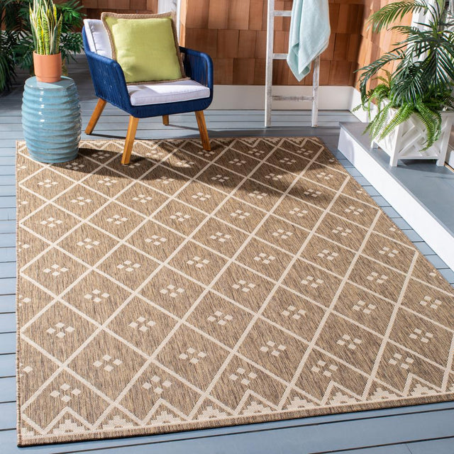 Safavieh Courtyard Cy6303 - 232 Brown/Light Beige Rugs - Safavieh - cy6303 - 232 - 3