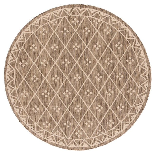 Safavieh Courtyard Cy6303 - 232 Brown/Light Beige Rugs - Safavieh - cy6303 - 232 - 7r