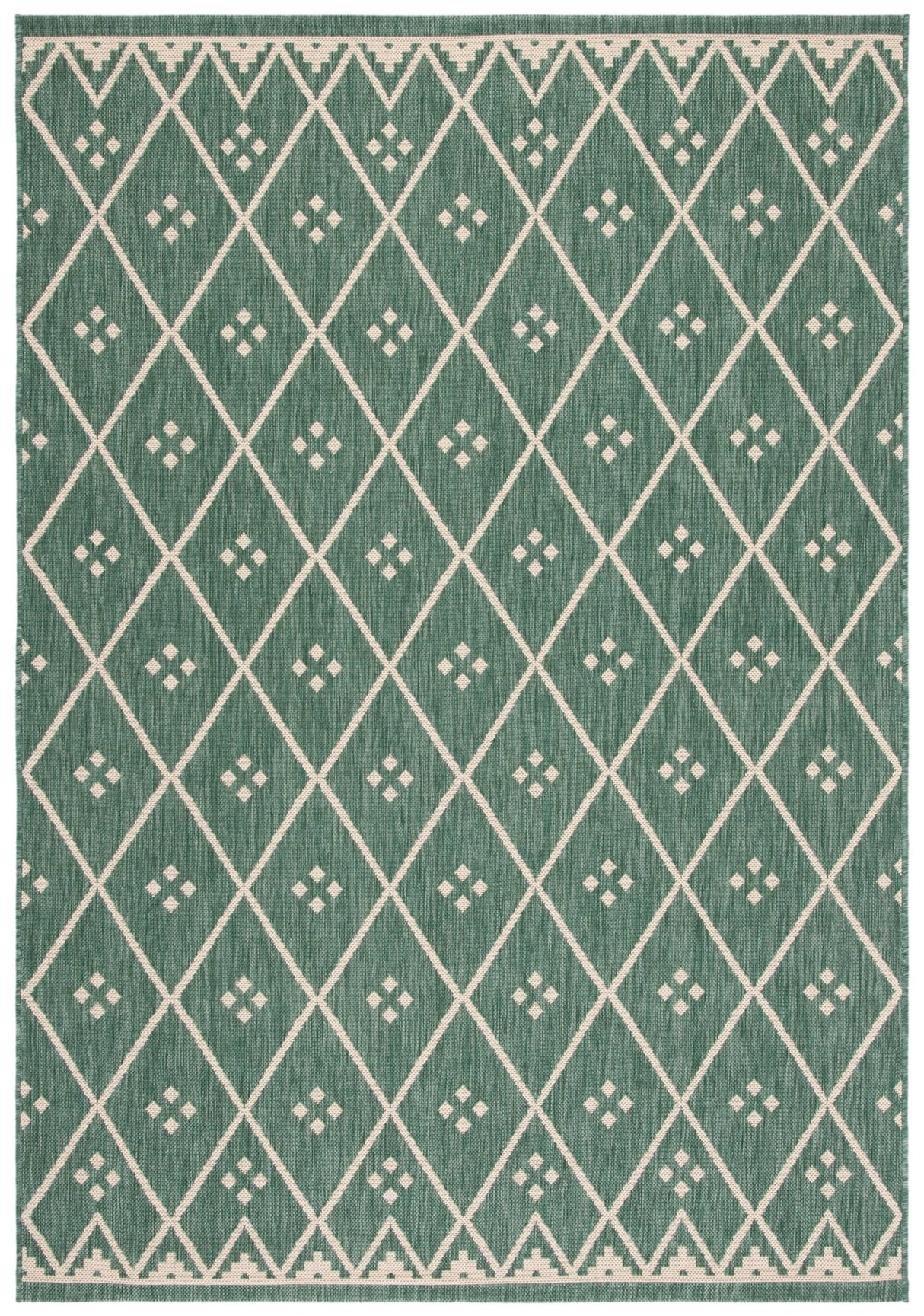Safavieh Courtyard Cy6303 - 323 Dark Green/Beige Rugs - Safavieh - cy6303 - 323 - 2