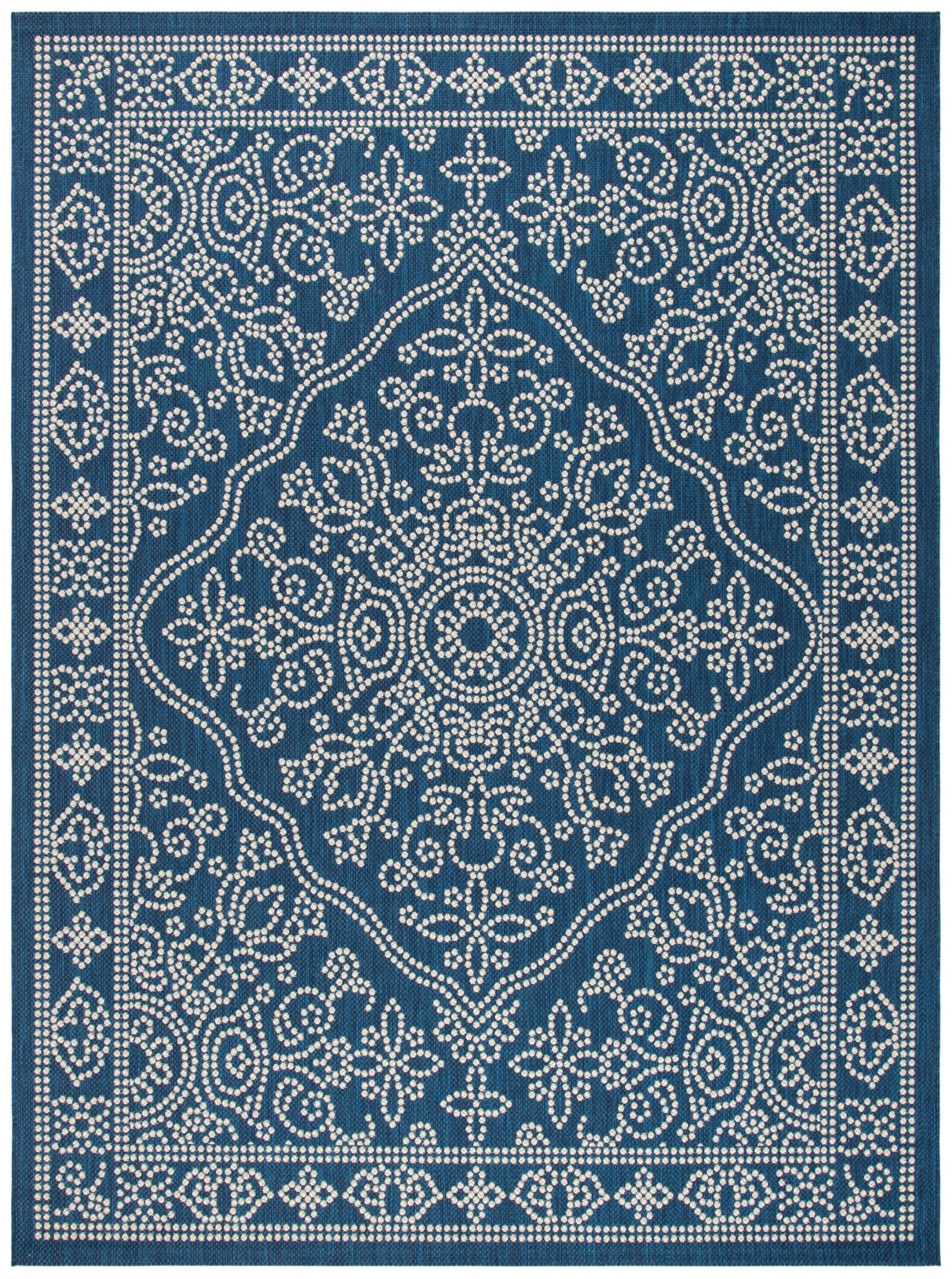 Safavieh Courtyard Cy6344 - 25821 Navy/Beige Rug - Safavieh - cy6344 - 25821 - 28