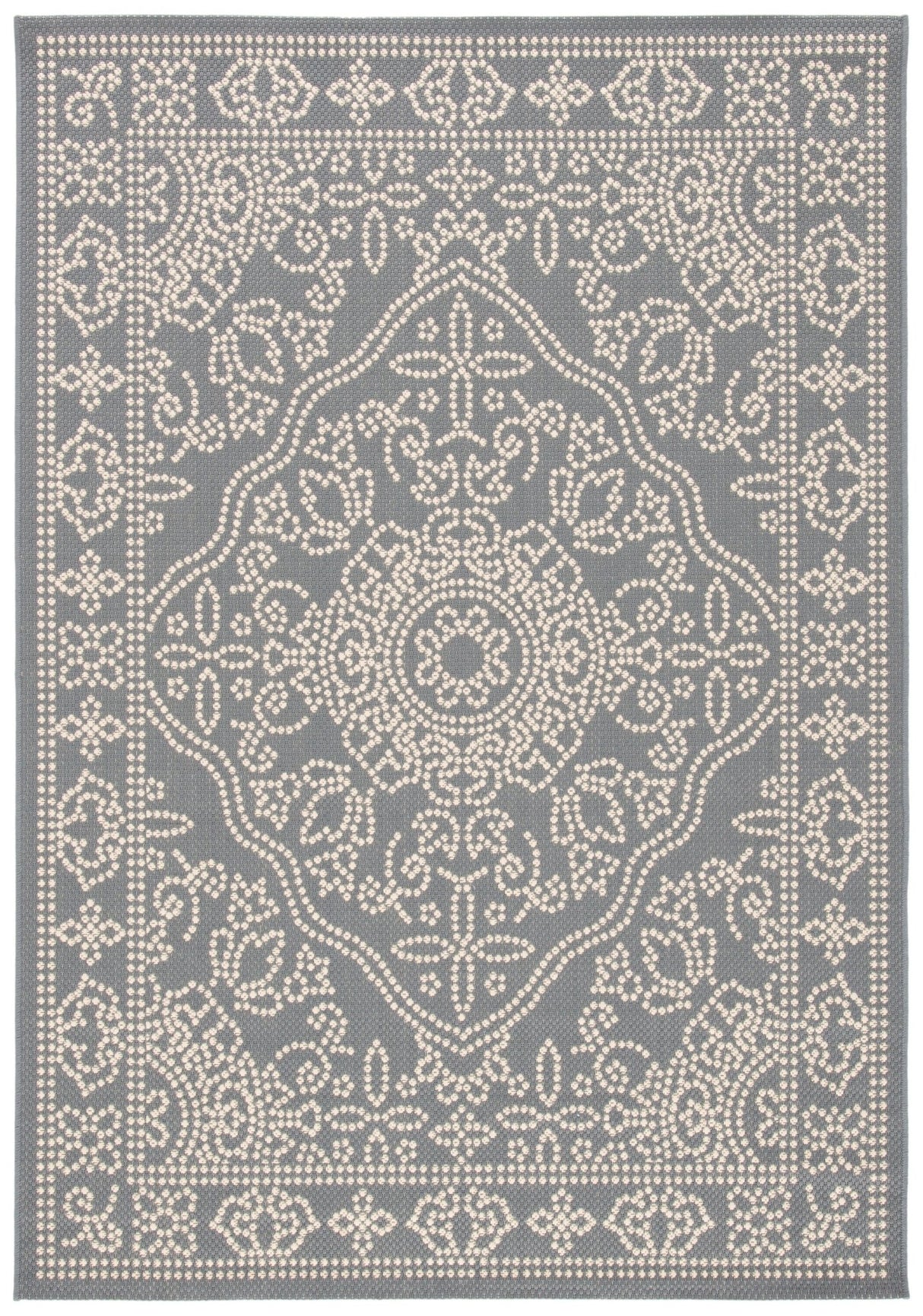 Safavieh Courtyard Cy6344 Anthracite/Beige Rug - Safavieh - cy6344 - 23621 - 2