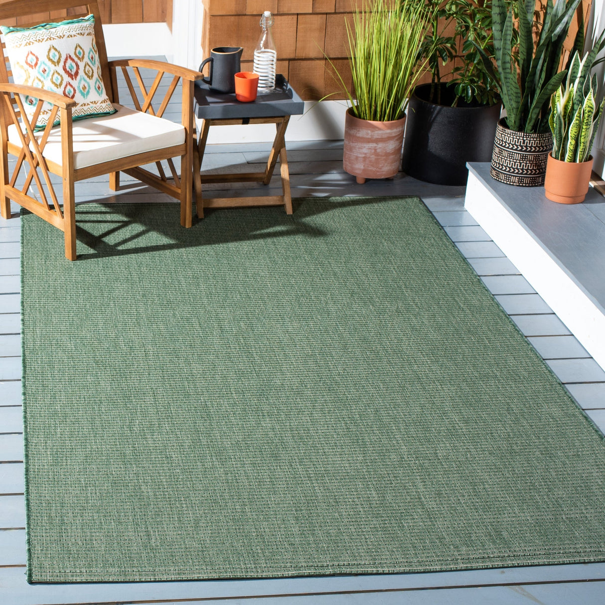 Safavieh Courtyard Cy6403 - 32222 Dark Green/Beige Rugs - Safavieh - cy6403 - 32222 - 2
