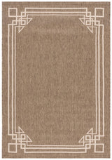 Safavieh Courtyard 5'-3" x 7'-7" Rug in Brown / Light Beige