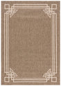 Safavieh Courtyard 5'-3" x 7'-7" Rug in Brown / Light Beige