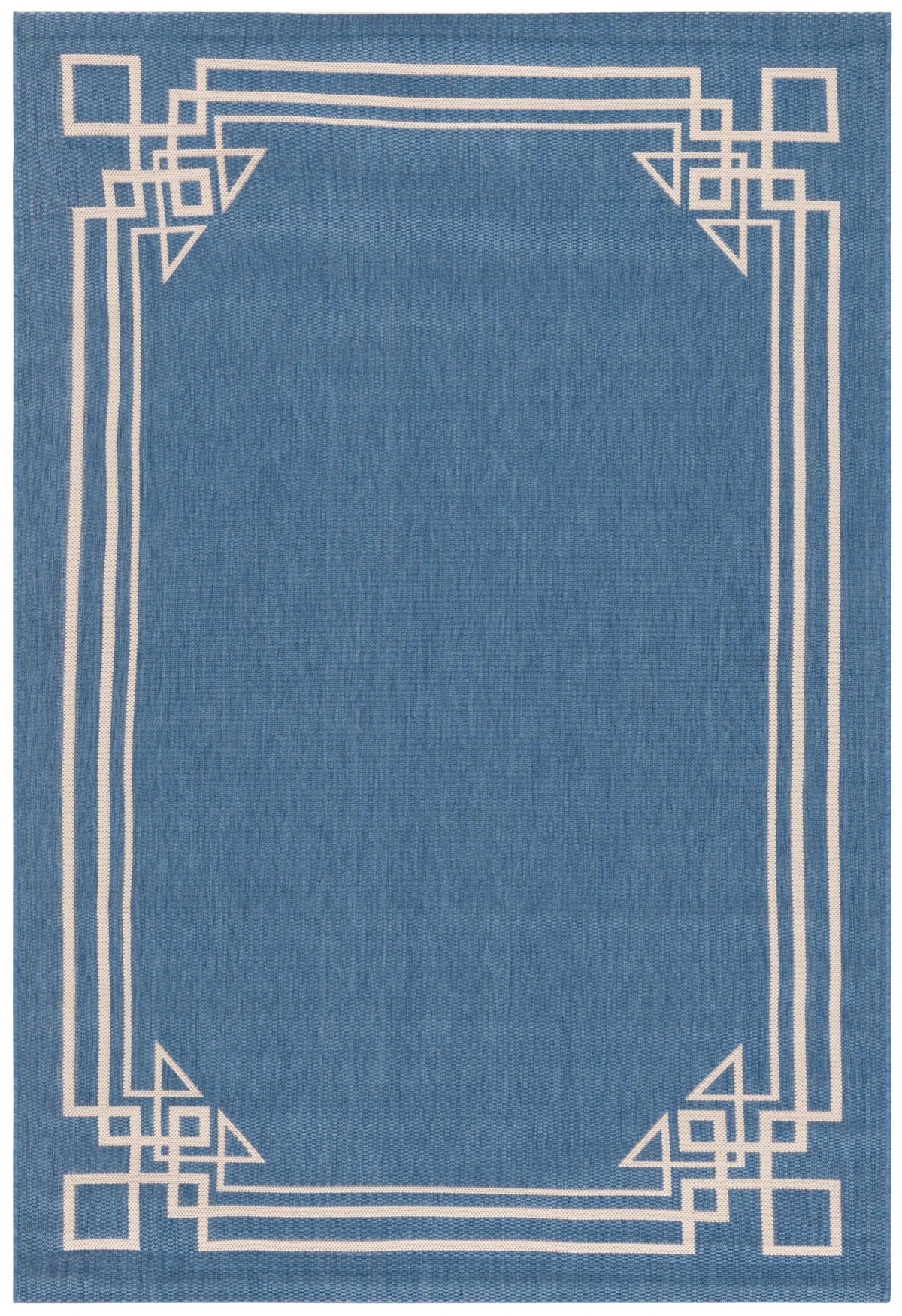 Safavieh Courtyard 5'-3" x 7'-7" Rug in Blue / Light Beige