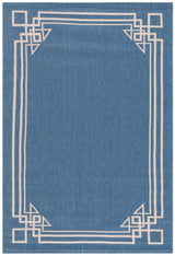 Safavieh Courtyard 5'-3" x 7'-7" Rug in Blue / Light Beige