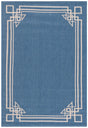 Safavieh Courtyard 5'-3" x 7'-7" Rug in Blue / Light Beige
