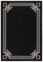 Safavieh Courtyard 5'-3" x 7'-7" Rug in Black / Light Beige