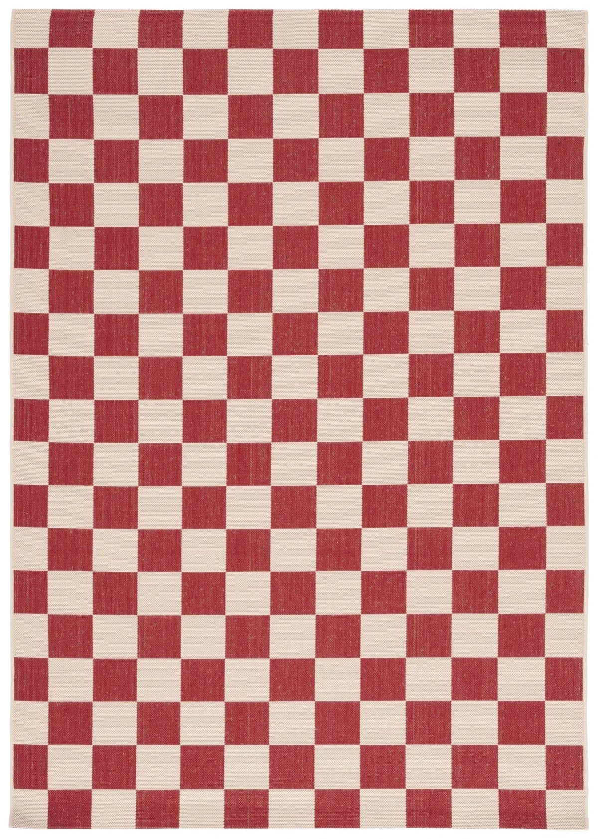 Safavieh Courtyard 4'-0" x 5'-7" Rug in Red / Beige
