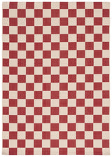 Safavieh Courtyard 4'-0" x 5'-7" Rug in Red / Beige