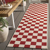 Safavieh Courtyard 2'-3" x 6'-7" Rug in Red / Beige