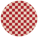 Safavieh Courtyard 6'-7" x 6'-7" Rug in Red / Beige