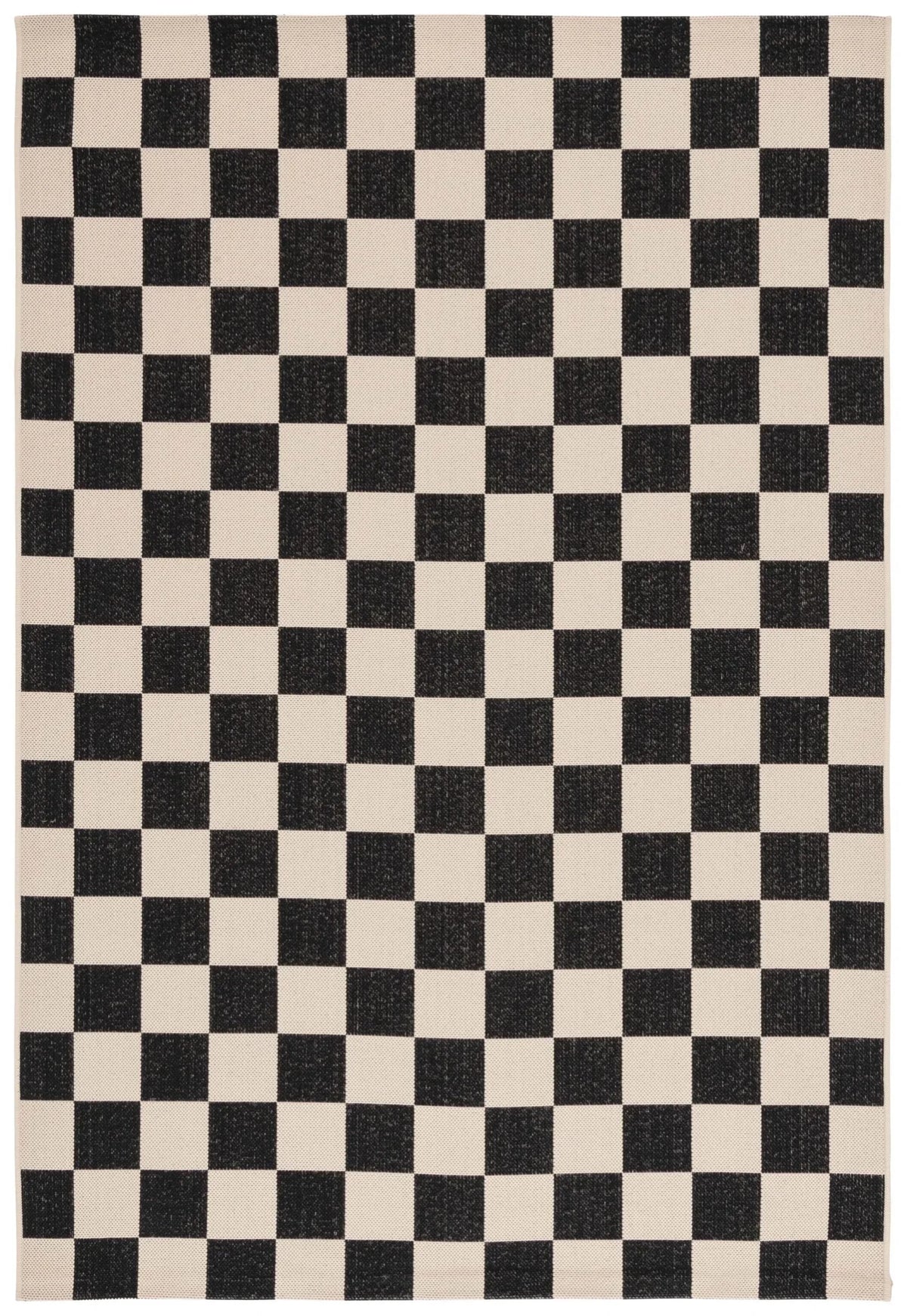 Safavieh Courtyard 4'-0" x 5'-7" Rug in Black / Beige