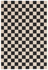 Safavieh Courtyard 4'-0" x 5'-7" Rug in Black / Beige