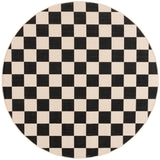 Safavieh Courtyard 6'-7" x 6'-7" Rug in Black / Beige
