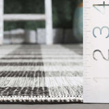 Safavieh Courtyard 4'-0" x 5'-7" Rug in Grey / Dark Grey