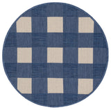Safavieh Courtyard 2'-7" x 2'-7" Rug in Blue / Beige