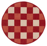 Safavieh Courtyard 2'-7" x 2'-7" Rug in Red / Beige