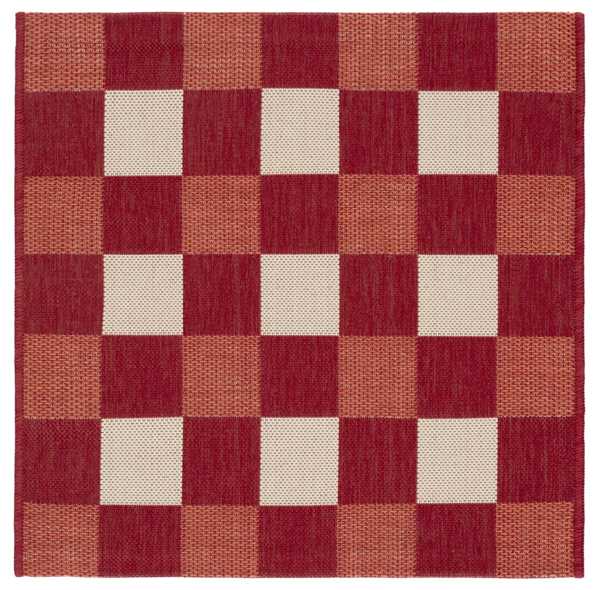 Safavieh Courtyard 2'-7" x 2'-7" Rug in Red / Beige