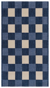 Safavieh Courtyard 2'-0" x 3'-7" Rug in Navy / Beige