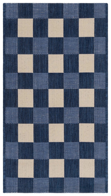 Safavieh Courtyard 2'-0" x 3'-7" Rug in Navy / Beige