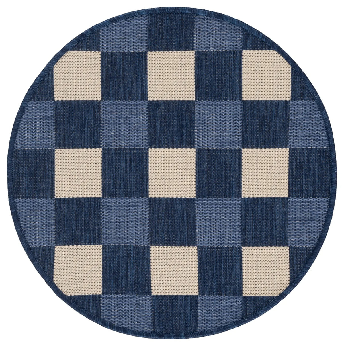Safavieh Courtyard 2'-7" x 2'-7" Rug in Navy / Beige
