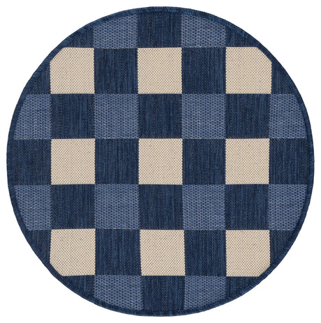 Safavieh Courtyard 2'-7" x 2'-7" Rug in Navy / Beige